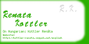 renata kottler business card